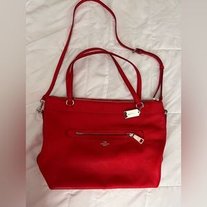 Red Coach crossbody or bag